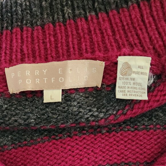Perry Ellis cardigan, double-breasted, wool - Picture 4 of 5